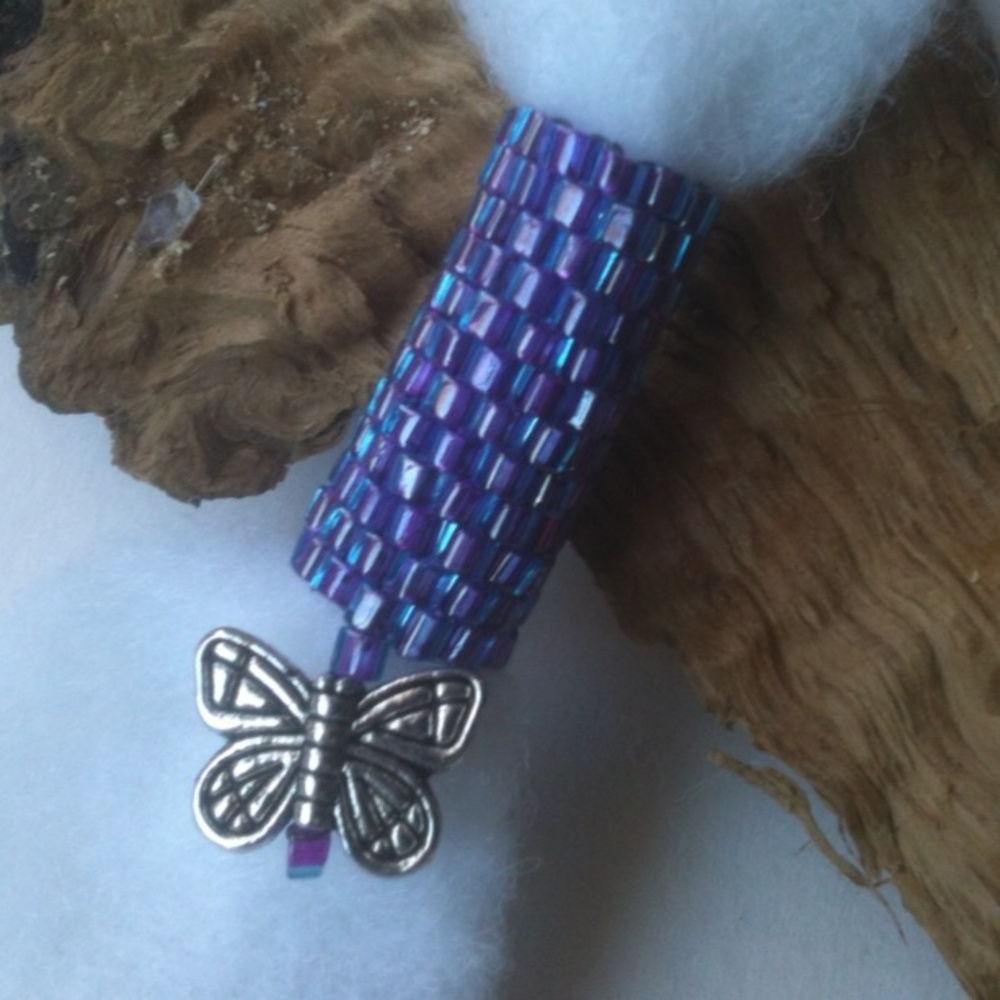 Woven Dreadlock Braid Sleeve Bead Charm Dangle